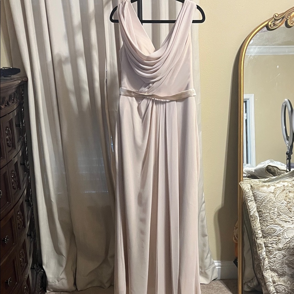 Elegant Cream Evening Gown